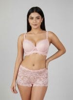 4Pis Ring-Safe Premium Lace Foam Bra Panty  Combo Set (Copy) - Image 3